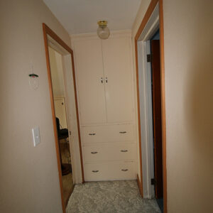 Built-in hallway closet